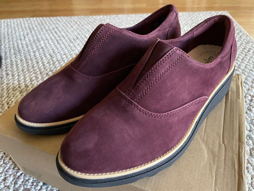 Clark’s Sharon Sail Burgundy women’s size 9.5 Wide